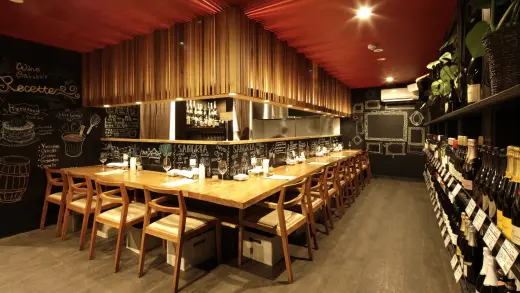 画像:ワイン酒場｡ LONGING HOUSE 店内